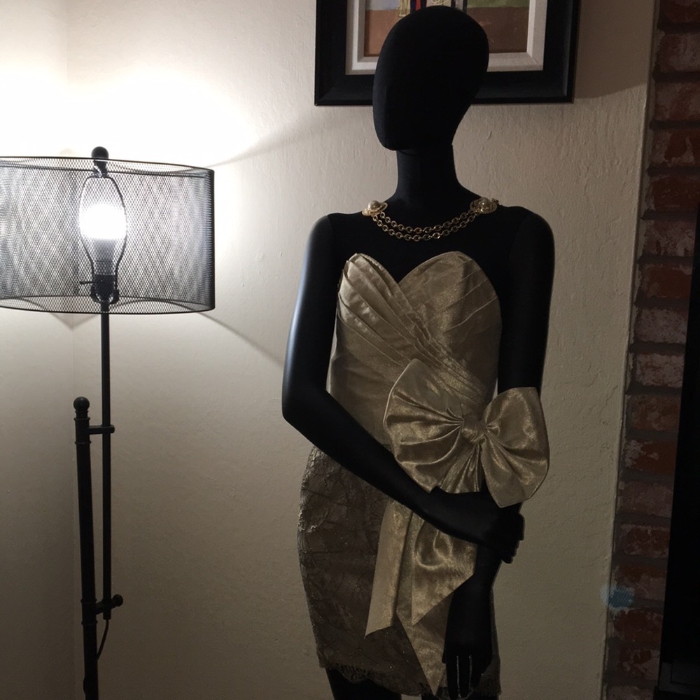 Vintage Pilar Rossi for Neiman Marcus Strapless Mini Dress